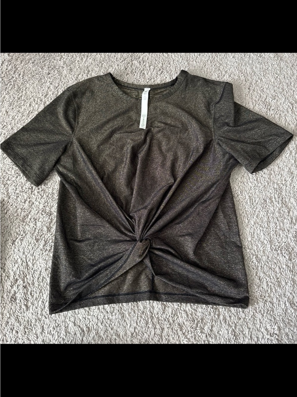 Lululemon metallic top